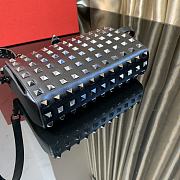 Valentino Garavani Rockstud Alcove Silver Bag Size 19x12x5cm - 5