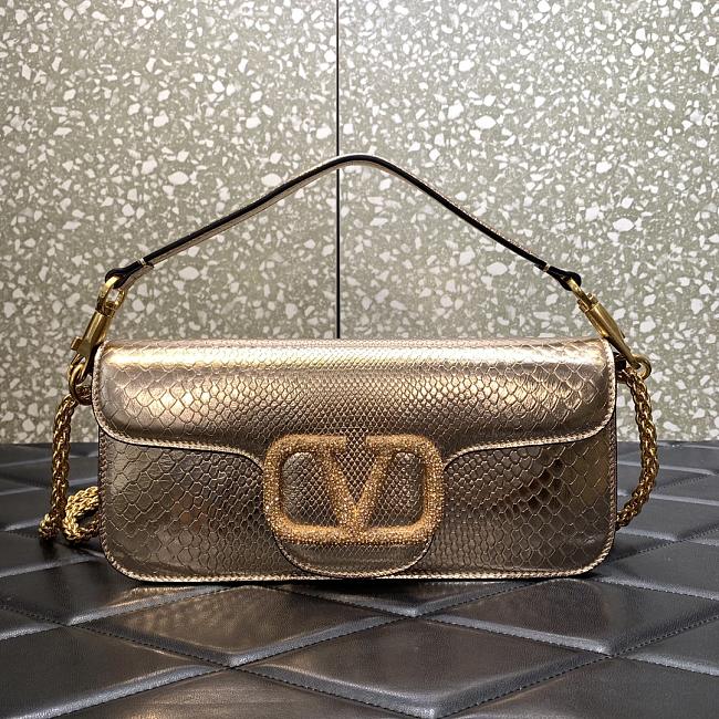 Valentino VLogo Signature Bags Gold Size 27x13x6cm - 1