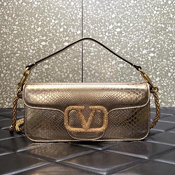 Valentino VLogo Signature Bags Gold Size 27x13x6cm
