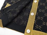 GG Cotton Lamé Cardigan Black - 2