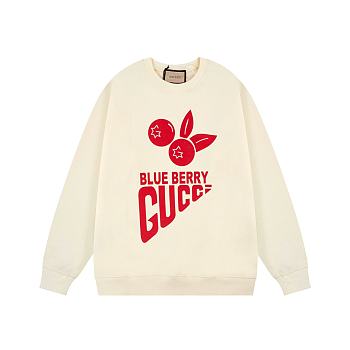 Gucci Blueberry Sweatshirt Cream