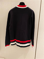 Gucci Cardigan Sweater Top Version Red Black - 6