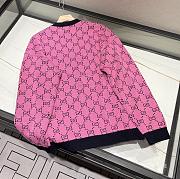 Gucci Cardigan Wool Jacquard Pink - 2