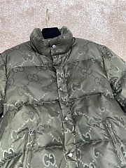 Gucci Down Jacket Top Version Moss Green - 2