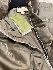 Gucci Down Jacket Top Version Moss Green - 5