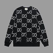 Gucci GG Logo Sweatshirts Black - 4