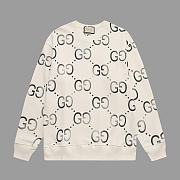 Gucci GG Logo Sweatshirts Cream - 5