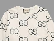 Gucci GG Logo Sweatshirts Cream - 4