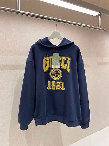 Gucci Hoodier Top Version Blue Yellow