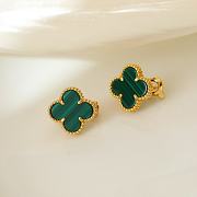 Van Cleef Vintage Alhambra Yellow Gold Malachite - 4