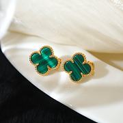 Van Cleef Vintage Alhambra Yellow Gold Malachite - 2