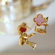 Van Cleef Vintage Alhambra Yellow Gold Carnelian - 5