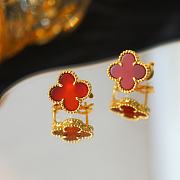 Van Cleef Vintage Alhambra Yellow Gold Carnelian - 4