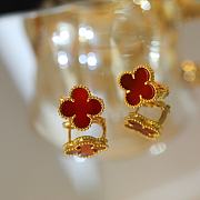 Van Cleef Vintage Alhambra Yellow Gold Carnelian - 3