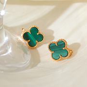 Van Cleef Vintage Alhambra Rose Gold Malachite - 3