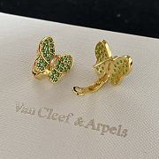 Van Cleef Two Butterfly Earrings Yellow Green - 2