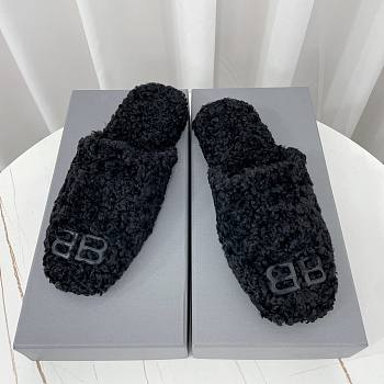 Balenciaga Black Cosy BB Mule
