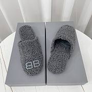 Balenciaga Grey Cosy BB Mule - 5