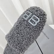 Balenciaga Grey Cosy BB Mule - 4