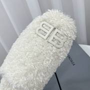 Balenciaga White Cosy BB Mule - 5
