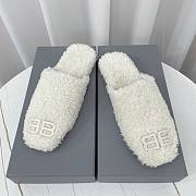 Balenciaga White Cosy BB Mule - 2