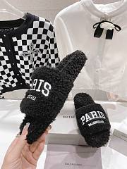 Balenciaga Paris Brand-Embroidered Faux Black - 5