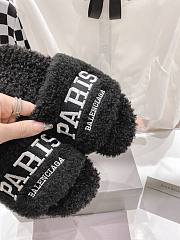 Balenciaga Paris Brand-Embroidered Faux Black - 4