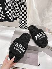 Balenciaga Paris Brand-Embroidered Faux Black - 3