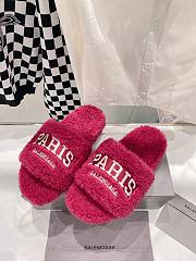 Balenciaga Paris Brand-Embroidered Faux Red - 4