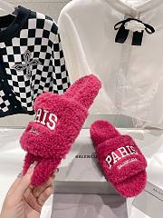 Balenciaga Paris Brand-Embroidered Faux Red - 3
