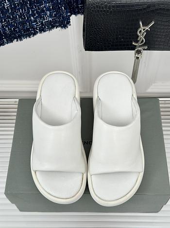 Balenciaga Rise Wedge in White Nappa