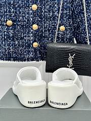 Balenciaga Rise Wedge in White Nappa - 4