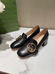 Gucci Blondie Mid-Heel Pumps Black - 5