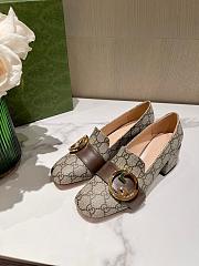 Gucci Blondie Mid-Heel Pumps Brown - 5