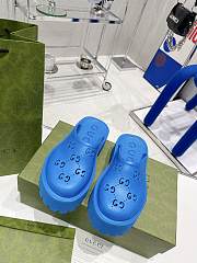 Gucci Slip On Sandal Blue - 5