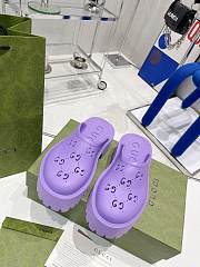 Gucci Slip On Sandal Purple - 4