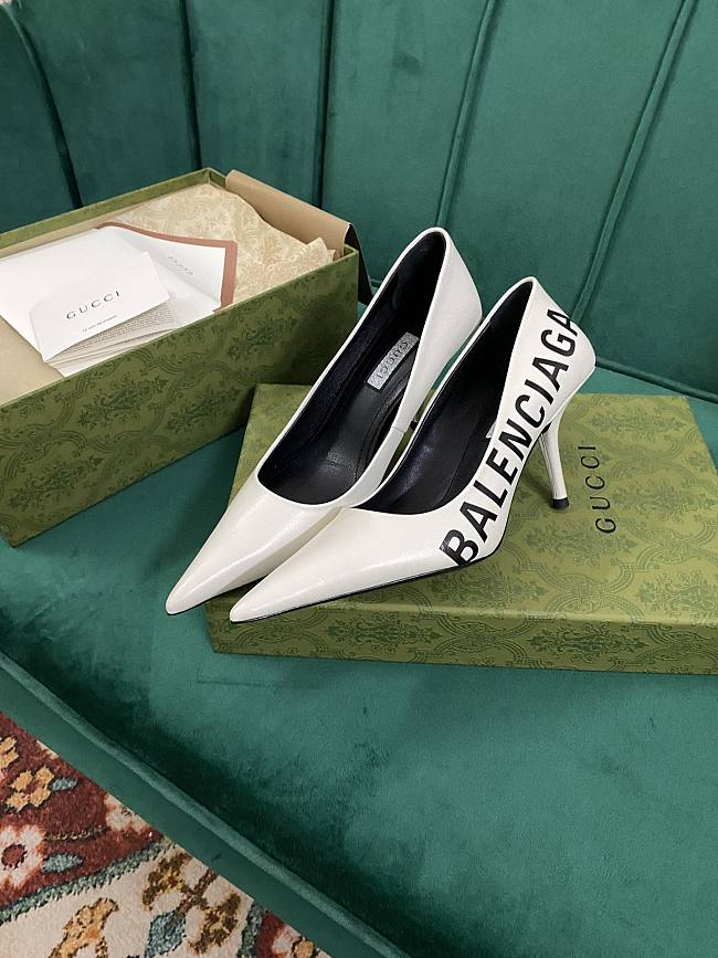 Gucci x Balenciaga Pump White - 1
