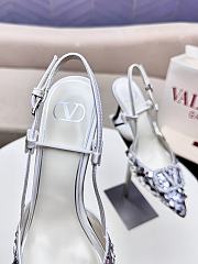 Valentino Slingbacks White High Heels 8CM - 5
