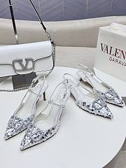 Valentino Slingbacks White High Heels 8CM - 4