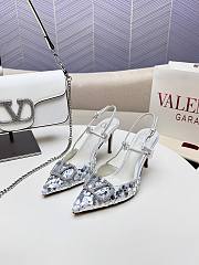 Valentino Slingbacks White High Heels 8CM - 2