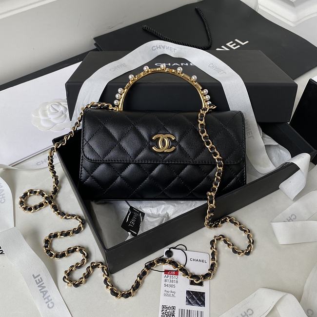 Chanel Handbag AP3512 Black Size 10x18x4.5cm - 1
