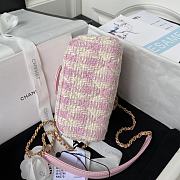 Chanel Cosmetic Bag AS3973A Pink Size 12x15x8cm - 4