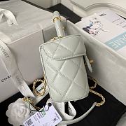 Chanel Cosmetic Bag AS3973B Grey Size 12x15x8cm - 5