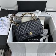 Chanel Handbag A01112 Black Gold Size 15x25x6cm - 5