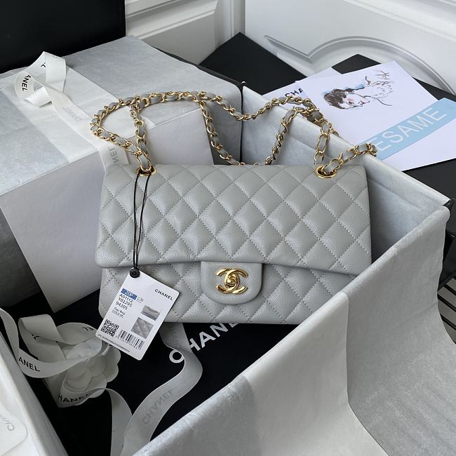 Chanel Handbag A01112 Grey Size 15x25x6cm - 1