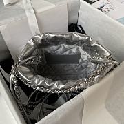 Chanel Should Bag AS3980 Silver Size 19x20x6cm - 3