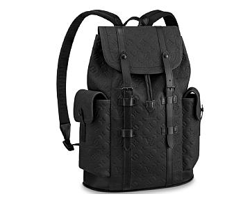 LV Christopher Backpack Black Size 38x44x12cm