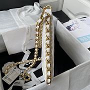 Chanel Should Bag AS4287 White Size17x28x2cm - 5