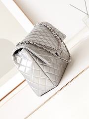 Chanel Should Bag AS4661 Silver Size 27x38x12cm - 4