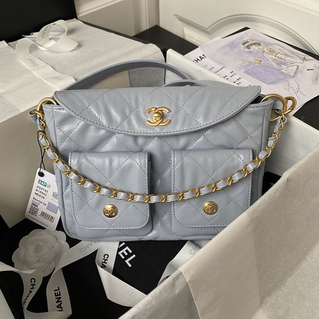 Chanel Should Bag AS4743 Ash Size19x24x5cm - 1
